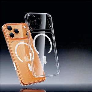 Magnetic Clear Case for iPhone 17 – Shockproof Transparent MagSafe Phone Pouch